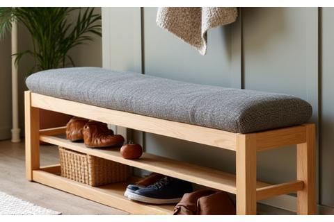 Custom Upholstered Entryway Bench